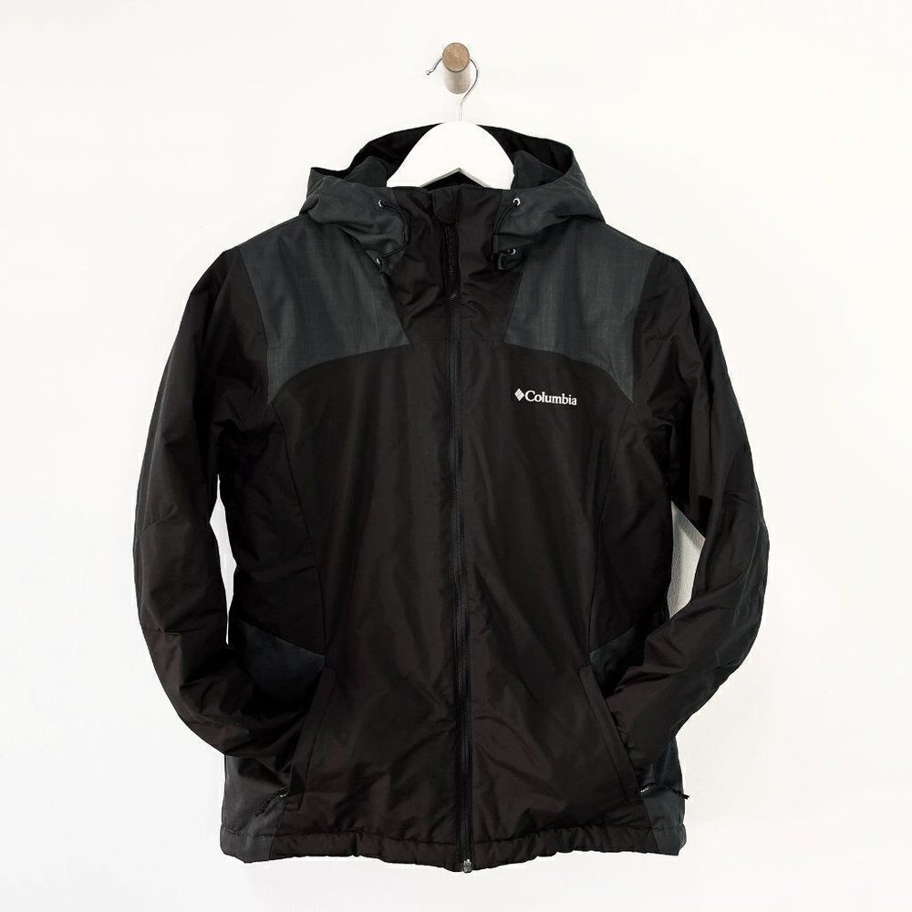 Columbia Tipton Peak Black Omni Heat Hooded Winter Coat